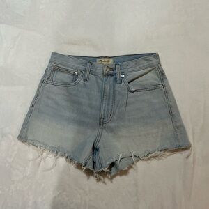 Madewell Women's Faded Blue Jean Shorts